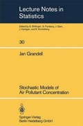 Cover: Stochastic Models of Air Pollutant Concentration - Springer