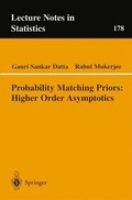 Cover: Probability Matching Priors - Springer