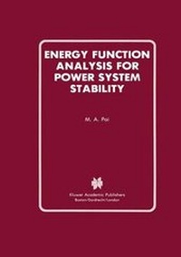 Enlarge image Cover: Energy Function Analysis for Power System Stability - Springer