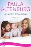 Cover: Her Secret, His Surprise - Entangled: Bliss