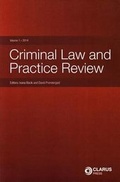 Cover: Criminal Law and Practice Review - Clarus Press Ltd