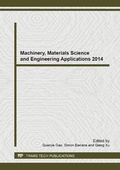 Cover: Machinery, Materials Science and Engineering Applications 2014 - Trans Tech Publications Ltd