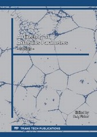 Abbildung von: A Directory of Arrhenius Parameters - Metals - Trans Tech Publications Ltd