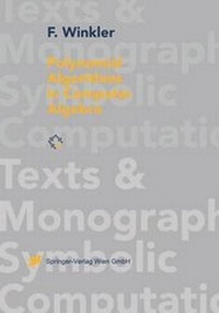 Enlarge image Cover: Polynomial Algorithms in Computer Algebra - Springer