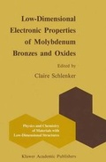Cover: Low-Dimensional Electronic Properties of Molybdenum Bronzes and Oxides - Springer