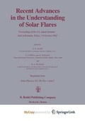 Cover: Recent Advances in the Understanding of Solar Flares - Springer