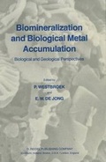 Cover: Biomineralization and Biological Metal Accumulation - Springer