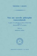 Cover: Vers Une Nouvelle Philosophie Transcendantale - Springer