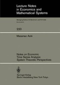 Cover: Notes on Economic Time Series Analysis - Springer