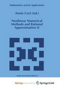 Abbildung von: Nonlinear Numerical Methods and Rational Approximation II - Springer