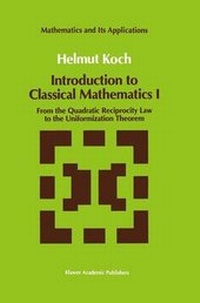 Abbildung von: Introduction to Classical Mathematics I - Springer