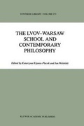 Cover: The Lvov-Warsaw School and Contemporary Philosophy - Springer