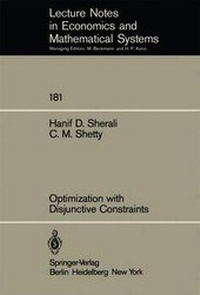 Enlarge image Cover: Optimization with Disjunctive Constraints - Springer