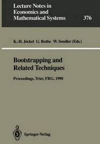 Enlarge image Cover: Bootstrapping and Related Techniques - Springer
