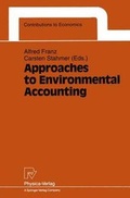 Cover: Approaches to Environmental Accounting - Springer