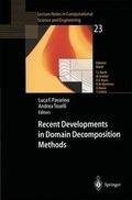 Cover: Recent Developments in Domain Decomposition Methods - Springer