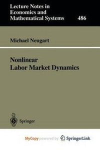 Enlarge image Cover: Nonlinear Labor Market Dynamics - Springer