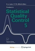Cover: Frontiers in Statistical Quality Control 5 - Springer