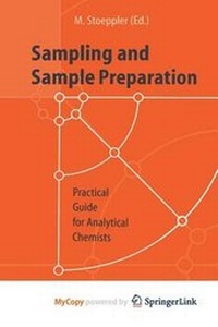 Enlarge image Cover: Sampling and Sample Preparation - Springer