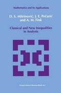 Cover: Classical and New Inequalities in Analysis - Springer