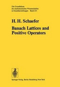 Enlarge image Cover: Banach Lattices and Positive Operators - Springer
