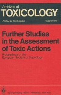 Enlarge image Cover: Further Studies in the Assessment of Toxic Actions - Springer