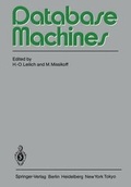 Cover: Database Machines - Springer