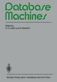 Enlarge image Cover: Database Machines - Springer