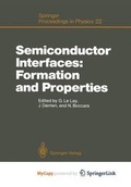 Cover: Semiconductor Interfaces - Springer