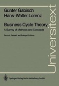 Cover: Business Cycle Theory - Springer