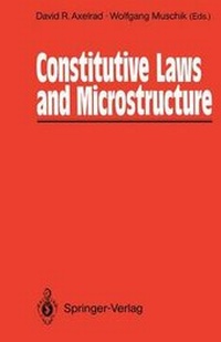 Enlarge image Cover: Constitutive Laws and Microstructure - Springer