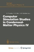 Cover: Computer Simulation Studies in Condensed-Matter Physics IV - Springer