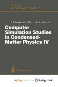 Enlarge image Cover: Computer Simulation Studies in Condensed-Matter Physics IV - Springer