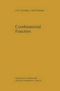 Enlarge image Cover: Combinatorial Functors - Springer