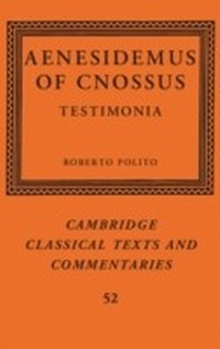 Enlarge image Cover: Aenesidemus of Cnossus - Cambridge University Press