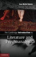 Cover: The Cambridge Introduction to Literature and Psychoanalysis - Cambridge University Press