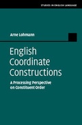 Cover: English Coordinate Constructions - Cambridge University Press