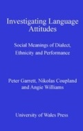 Cover: Investigating Language Attitudes - University of Wales Press