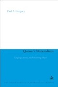 Cover: Quine's Naturalism - Bloomsbury Continuum