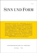 Cover: Sinn und Form 4/2014 - SINN und FORM