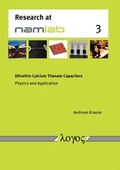 Cover: Ultrathin Calcium Titanate Capacitors - Logos Berlin