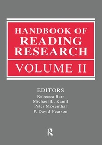 Enlarge image Cover: Handbook of Reading Research, Volume II - Routledge