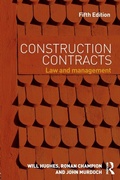 Cover: Construction Contracts - Routledge