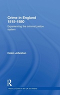 Cover: Crime in England 1815-1880 - Willan Publishing