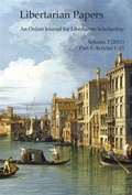 Cover: Libertarian Papers, Vol. 3, Part 1 (2011) - BOOKBABY