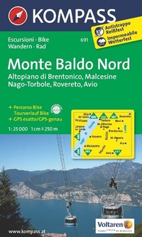 Abbildung von: KOMPASS Wanderkarte Monte Baldo Nord - KOMPASS-Karten