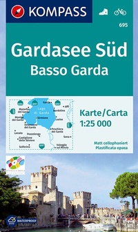 Abbildung von: KOMPASS Wanderkarte 695 Gardasee Süd, Basso Garda 1:25.000 - KOMPASS-Karten