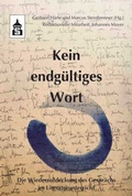 Cover: Kein endg&uuml;ltiges Wort - Schneider bei wbv