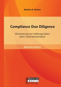 Abbildung von: Compliance Due Diligence - Bachelor + Master Publishing