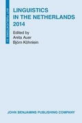 Cover: Linguistics in the Netherlands 2014 - John Benjamins Publishing Co